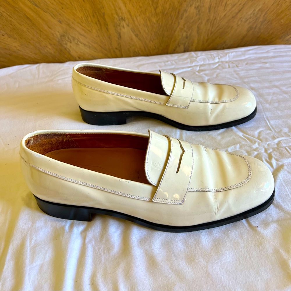 TOD’S loafers color off white size 10